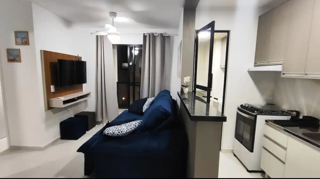 Sala e cozinha integrada